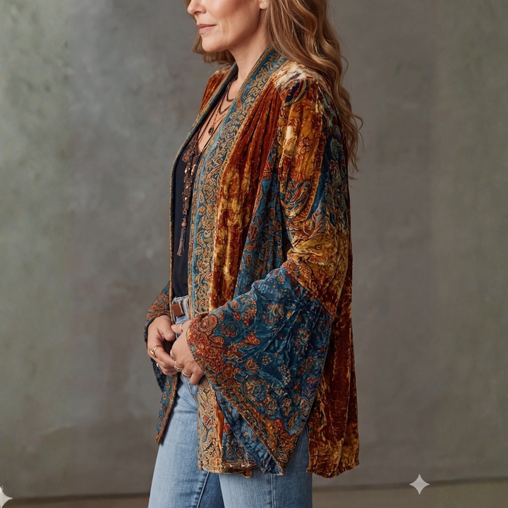 Sylvette - texturierte Boho-Jacke