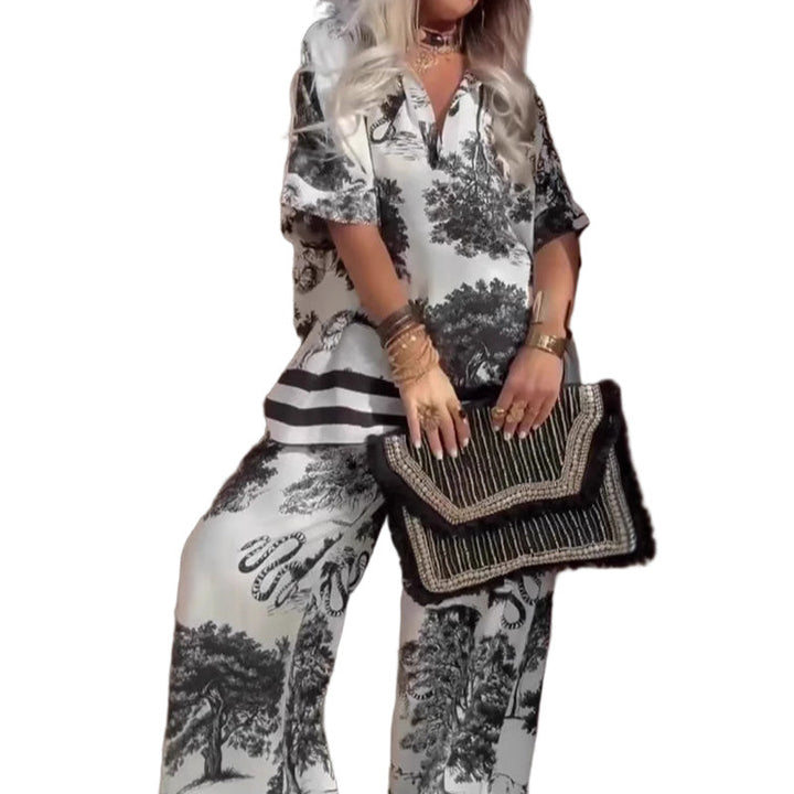 Adley - Geblümter, weitbeiniger Jumpsuit
