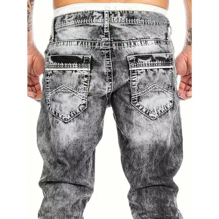 Dario - Gerade geschnittene Jeans in Vintage-Waschung