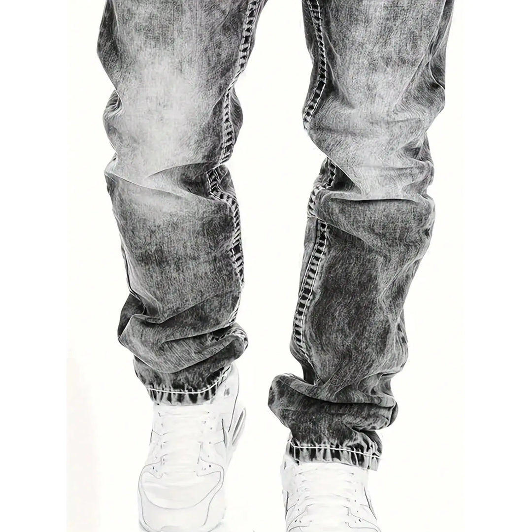 Dario - Gerade geschnittene Jeans in Vintage-Waschung