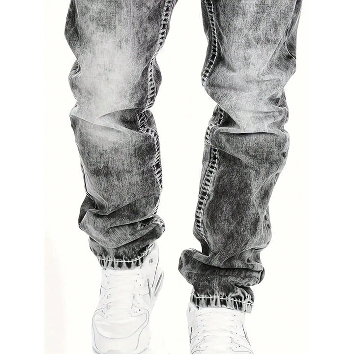 Dario - Gerade geschnittene Jeans in Vintage-Waschung