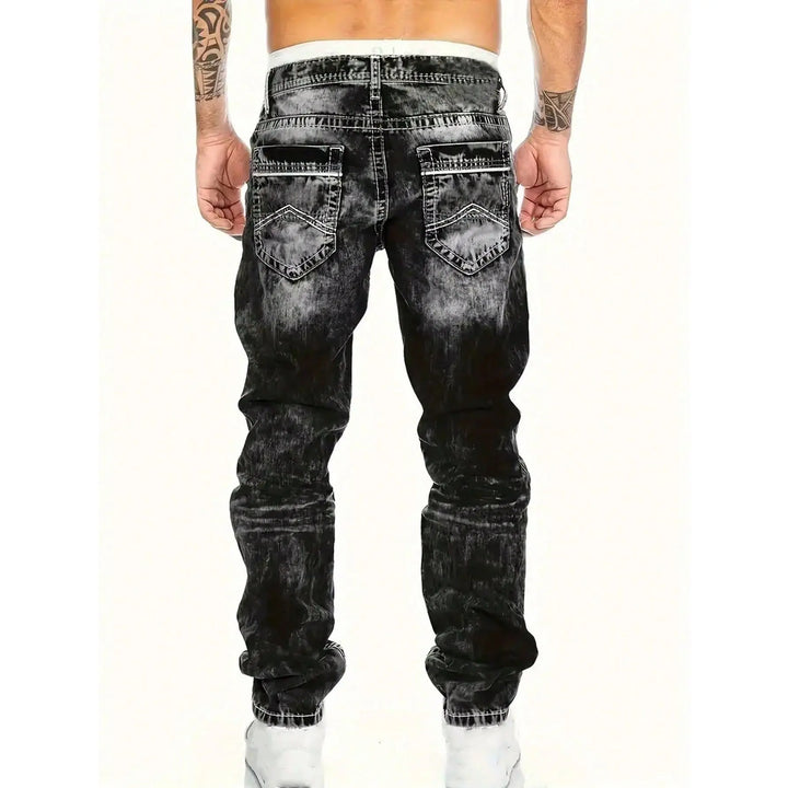 Dario - Gerade geschnittene Jeans in Vintage-Waschung