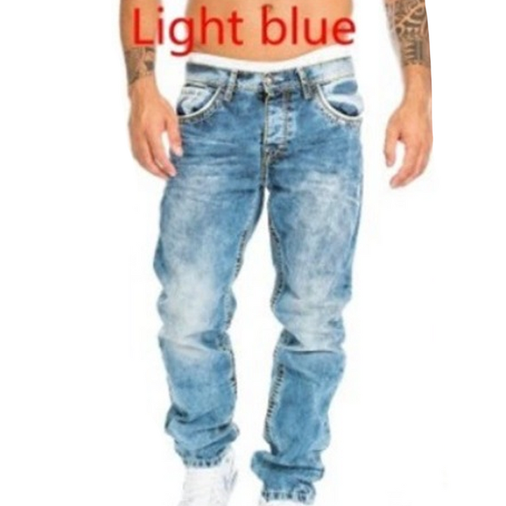 Dario - Gerade geschnittene Jeans in Vintage-Waschung