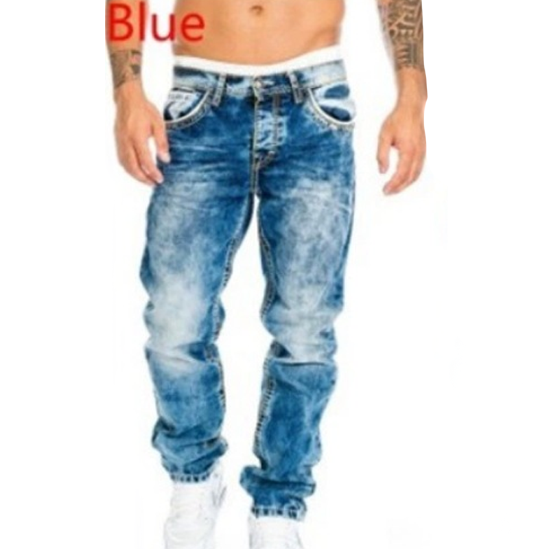Dario - Gerade geschnittene Jeans in Vintage-Waschung
