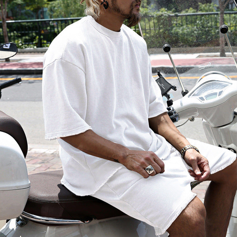 Eamon - lässiges Oversize T-Shirt- und Shorts-Set