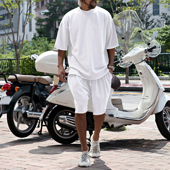 Eamon - lässiges Oversize T-Shirt- und Shorts-Set