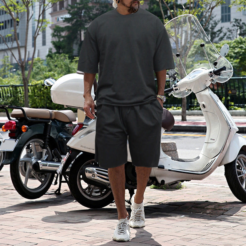 Eamon - lässiges Oversize T-Shirt- und Shorts-Set