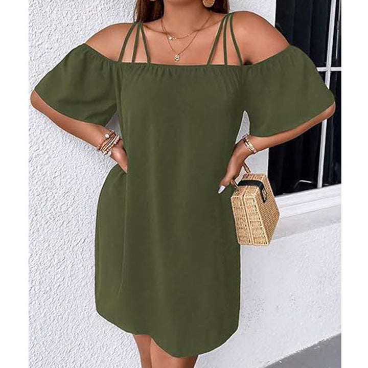 Alissia - Luftiges schulterfreies Kleid