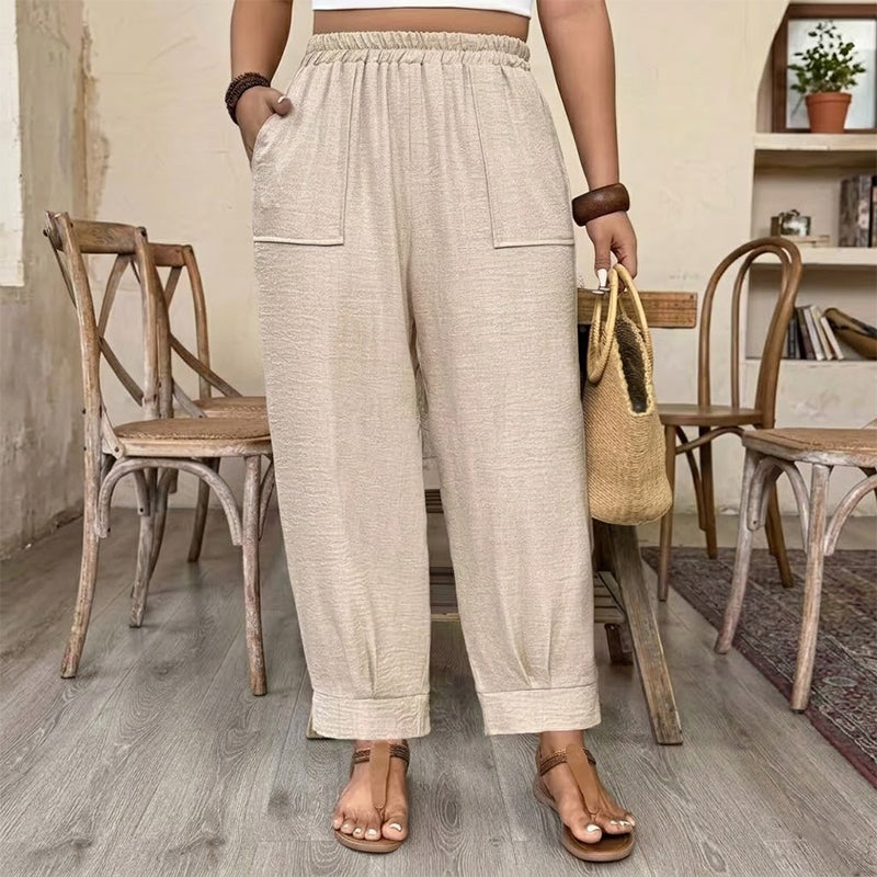 Perdita - Weit geschnittene Hose mit weichem Griff