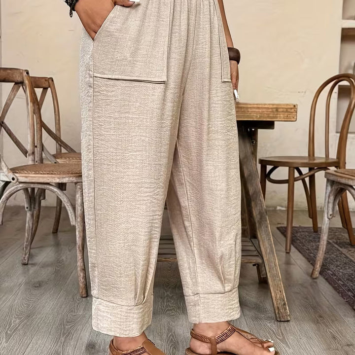 Perdita - Weit geschnittene Hose mit weichem Griff