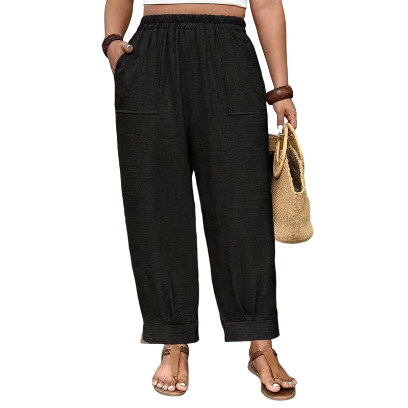 Perdita - Weit geschnittene Hose mit weichem Griff