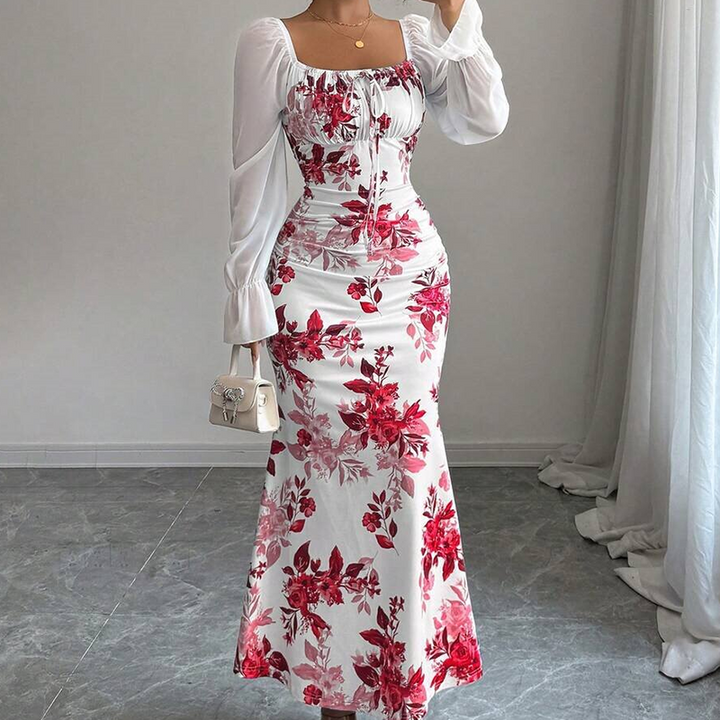 Noevalle - Florales Softtouch-Meerjungfrau-Kleid