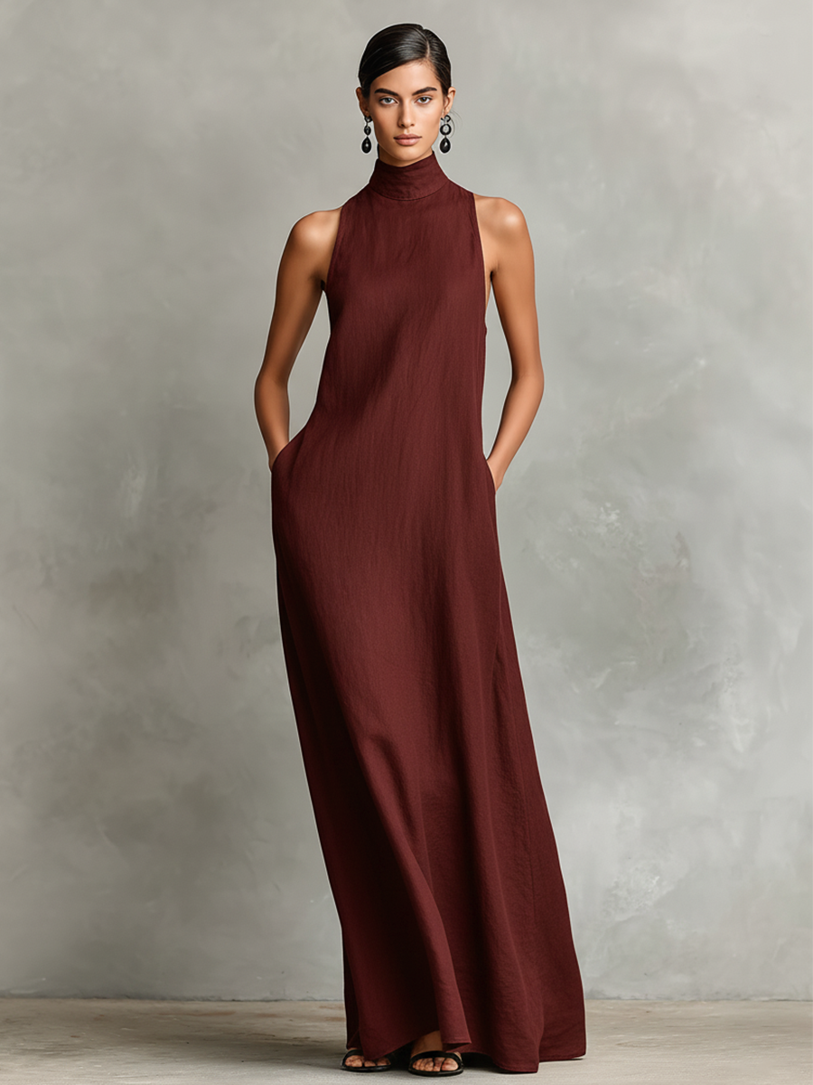 Adelaide - Leichtes Leinen-Maxikleid