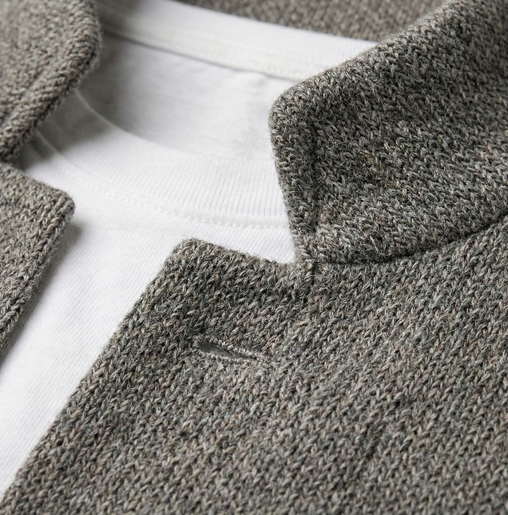 Eldhaven - Strukturierter Blazer mit Mandarinkragen